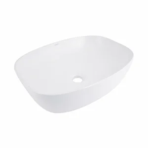 Раковина-чаша Qtap QT04116257W Cardinal керамическая белая накладная 600×380 мм (QT04116257W)
