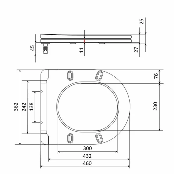 Сиденье для унитаза Qtap SD00053688 Vlasta дюропластовое белое с микролифтом и быстрым съемом (QT28228300W3)