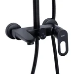 Комплект змішувачів для ванної Lidz 001BlackLidz Latwa чорний 5 в 1 (LDLAT001BLA4541800000)