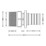 Перехідник під натяжну гільзу Icma №1034 d25х3,5-1