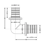 Кут натяжний Icma №1035 d25х3,5 851035GX05