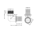Кут натяжний Icma d16х22-1/2З №1036 d16х2, 2-1/2