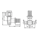 Кут натяжний Icma №1040 d16х2,2-1/2