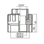 Муфта PPR Thermo Alliance 20х3/4