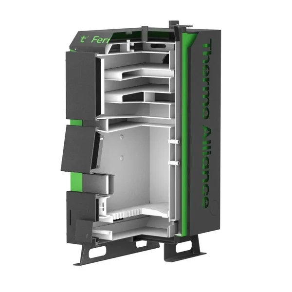 Твердотопливный котел Thermo Alliance Ferrum Plus V 5.0 FSF+ 16 стальной с теплообменником 5 мм (FerrumPFSFP16V50)