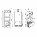 Твердотопливный котел Thermo Alliance Vulcan V 5.0 SF 40 стальной с толщиной стали 6 мм (V40V50)
