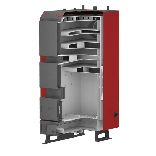 Твердотопливный котел Thermo Alliance Vulcan V 5.0 SF 40 стальной с толщиной стали 6 мм (V40V50)