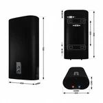Водонагрівач електричний Thermo Alliance 50 л, Black, плоский, вертикальний, сухий ТЕН 2 кВт (0,8+1,2) DT50V20GPDD2B