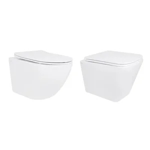 Акционный набор: Унитаз подвесной Jay Ultra Quiet QT07335177W 485х360х320 + Tern Ultra Quiet QT17332303ASW 490x365x325
