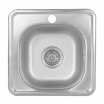 Кухонна мийка Brinex 3838 0,6 мм Satin (BRIN3835SAT06)