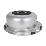 Кухонна мийка Brinex 510-D кругла з нержавіючої сталі 0.8 мм з поверхнею micro decor (BRIN510MDEC08)