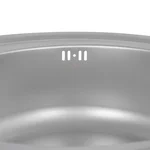 Кухонна мийка Brinex 510-D кругла з нержавіючої сталі 0.8 мм з поверхнею micro decor (BRIN510MDEC08)