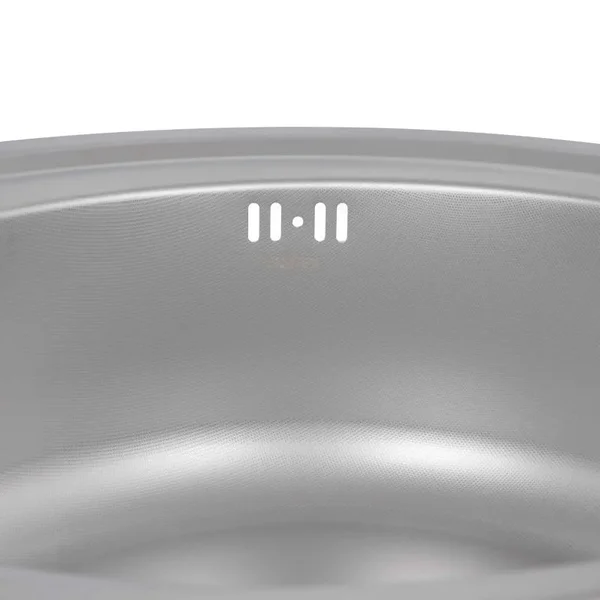 Кухонна мийка Brinex 510-D кругла з нержавіючої сталі 0.8 мм з поверхнею micro decor (BRIN510MDEC08)