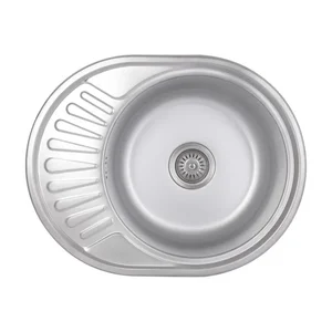 Кухонная мойка Brinex 5745 сатинированная из нержавеющей стали, 0.8 мм (BRIN5745SAT08)