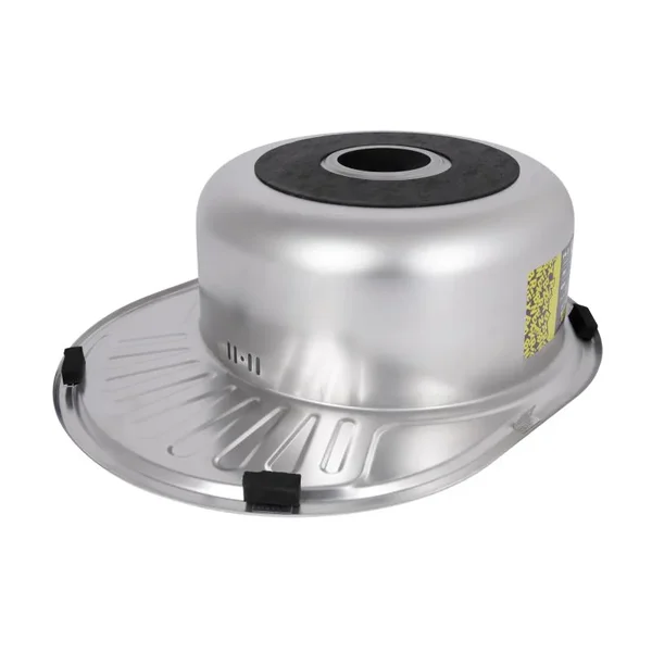 Кухонна мийка Brinex 5745 сатинована з нержавіючої сталі, 0.8 мм (BRIN5745SAT08)