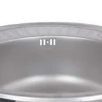 Кухонна мийка Brinex 5745 сатинована з нержавіючої сталі, 0.8 мм (BRIN5745SAT08)