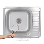 Кухонна мийка Brinex 5848 0,8 мм Satin (BRIN5848SAT08)
