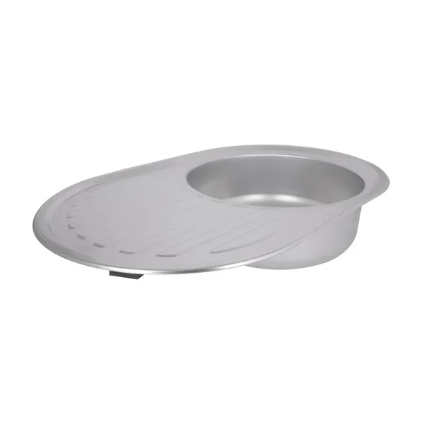 Кухонна мийка Brinex 7750 нержавіюча micro decor з крилом, 0, 8 мм (BRIN7750MDEC08)