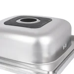 Кухонная мойка Brinex 5080-R из нержавеющей стали 0, 6 мм, сатиновая, накладная с левым крылом (BRIN5080RSAT06)