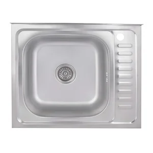 Кухонна мийка Brinex 6050-L 0,6 мм Satin (BRIN6050LSAT06)