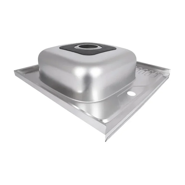Кухонная мойка Brinex 6060-L 0,6 мм Satin (BRIN6060LSAT06)