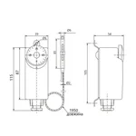 Термостат накладной Thermo Alliance Standart TAS350 с выносным датчиком 0-90 °С (TAS350)