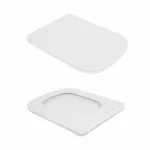Унитаз подвесной Qtap Crow белый безободковый с дюропластовым сиденьем Slim Soft-close и Quick Release (QT05335171RW)
