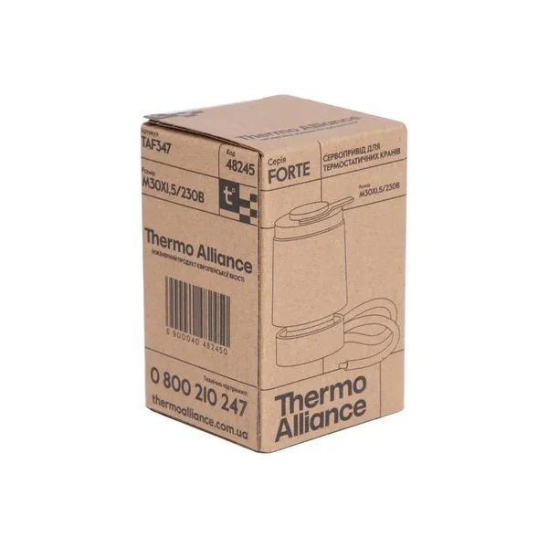 Сервопривід Thermo Alliance M30x15 Forte TAF347 нормально закритий для термостатичних кранів 230В M30x1.5 (TAF347)