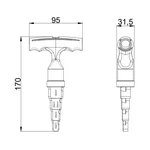 Калібратор Thermo Alliance d16-32 STD-404 сталевий з тріскачкою для металопластикових труб (STD-404)
