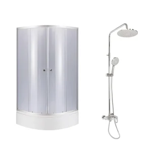 Комплект для душа 2 в 1 Lidz LLSC9090SATMIDGR2SETДушева Latwa LLSC9090SATMIDGR2SET + LDLAT1030CRM45417 сатин/хром с тонированным стеклом, на 3 потребителя (LLSC9090SATMIDGR2SET48317)