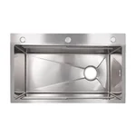 Lidz Handmade H7545 Мойка для кухни интегрированная Decor Honeycomb 3,0/1,0 мм LDH7545DEC48372