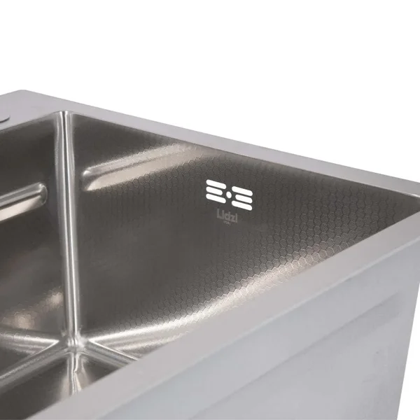 Lidz Handmade H7545 Мойка для кухни интегрированная Decor Honeycomb 3,0/1,0 мм LDH7545DEC48372