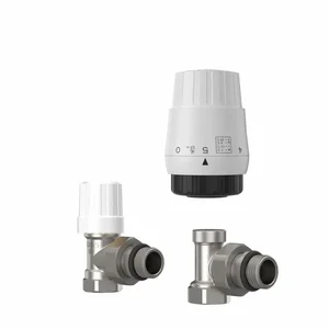 Термостатичний комплект для радіатора Thermo Alliance Forte TAF300G15 латунний кутовий 1/2
