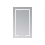 Зеркало Lidz Kubis 500×800 мм с сенсорной LED-подсветкой, антизапотеванием и диммером (LD78LF936508048448)