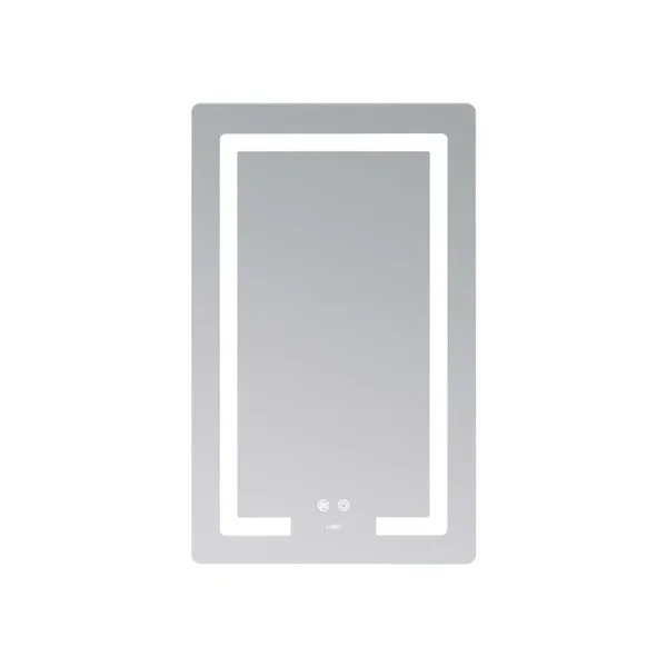 Зеркало Lidz Kubis 500×800 мм с сенсорной LED-подсветкой, антизапотеванием и диммером (LD78LF936508048448)