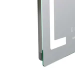 Зеркало Lidz Kubis 500×800 мм с сенсорной LED-подсветкой, антизапотеванием и диммером (LD78LF936508048448)
