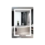 Зеркало Lidz Kubis 600×800 мм с LED-подсветкой, антизапотеванием и сенсорным диммером (LD78LF937608048449)