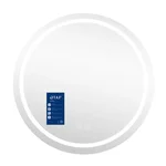 Дзеркало Qtap Mideya (MI6) R900 з LED-підсвічуванням Touch, з антизапотіванням, димером, рег. яскравості QT2078NCR9090W