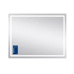 Зеркало Qtap Mideya MI1 алюминиевое с LED-подсветкой, антизапотеванием и сенсорным диммером (QT2078F12080)