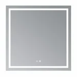 Зеркало Qtap Mideya (MI1) 800x800 с LED-подсветкой Touch, с антизапотеванием, диммером, рег. яркости QT2078NCF808048477