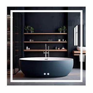 Дзеркало Qtap Mideya (MI1) 800x800 з LED-підсвічуванням Touch, з антизапотіванням, димером, рег. яскравості QT2078NCF808048477