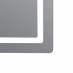 Дзеркало Qtap Mideya 600×800 мм з сенсорним LED-підсвічуванням, антизапотіванням та димером (QT2078F6080)