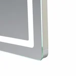 Дзеркало Qtap Mideya 600×800 мм з сенсорним LED-підсвічуванням, антизапотіванням та димером (QT2078F6080)