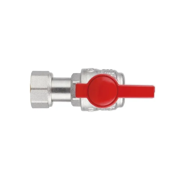 Кран шаровый Thermo Alliance Standart латунный никелированный угловой с накидной гайкой 1/2