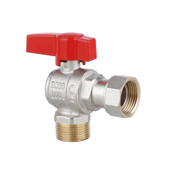 Кран шаровый Thermo Alliance Standart PN40 латунный угловой 3/4