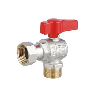 Кран шаровый Thermo Alliance Standart PN40 латунный угловой 3/4