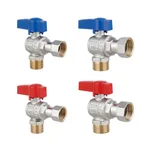 Угловой комплект кранов Thermo Alliance -3/4ВН Standart TAS225RBW1520 латунный никелированный с накидной гайкой 1/2