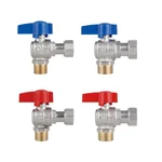 Угловой комплект кранов Thermo Alliance -3/4ВН Standart TAS225RBW1520 латунный никелированный с накидной гайкой 1/2