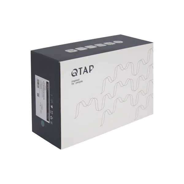 Змішувач для ванни Qtap Crow 259 латунний хромований з душовим гарнітуром (QTCRO259CRM48646)
