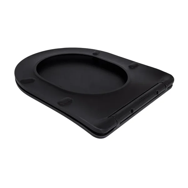 Сиденье для унитаза Qtap Robin 490 дюропластовое черное матовое тонкое с микролифтом и быстрым съемом (QTSC179MB48676)